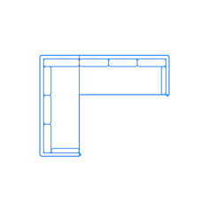 Furniture Sectional Sofas Emmy Corner Sectional Stencil Svg Design File, Free Vectors File